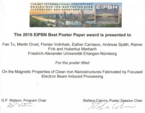 Best Poster Paper (Image: Marbach)